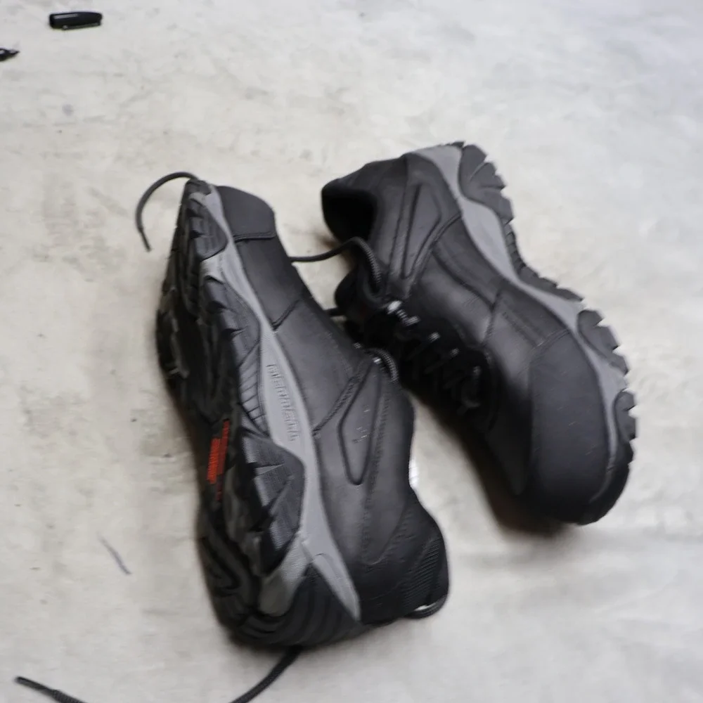Merrell Mens 11.5 Work Boots Black Moab Adventure Carbon Fiber Safety Toe‎ NEW?